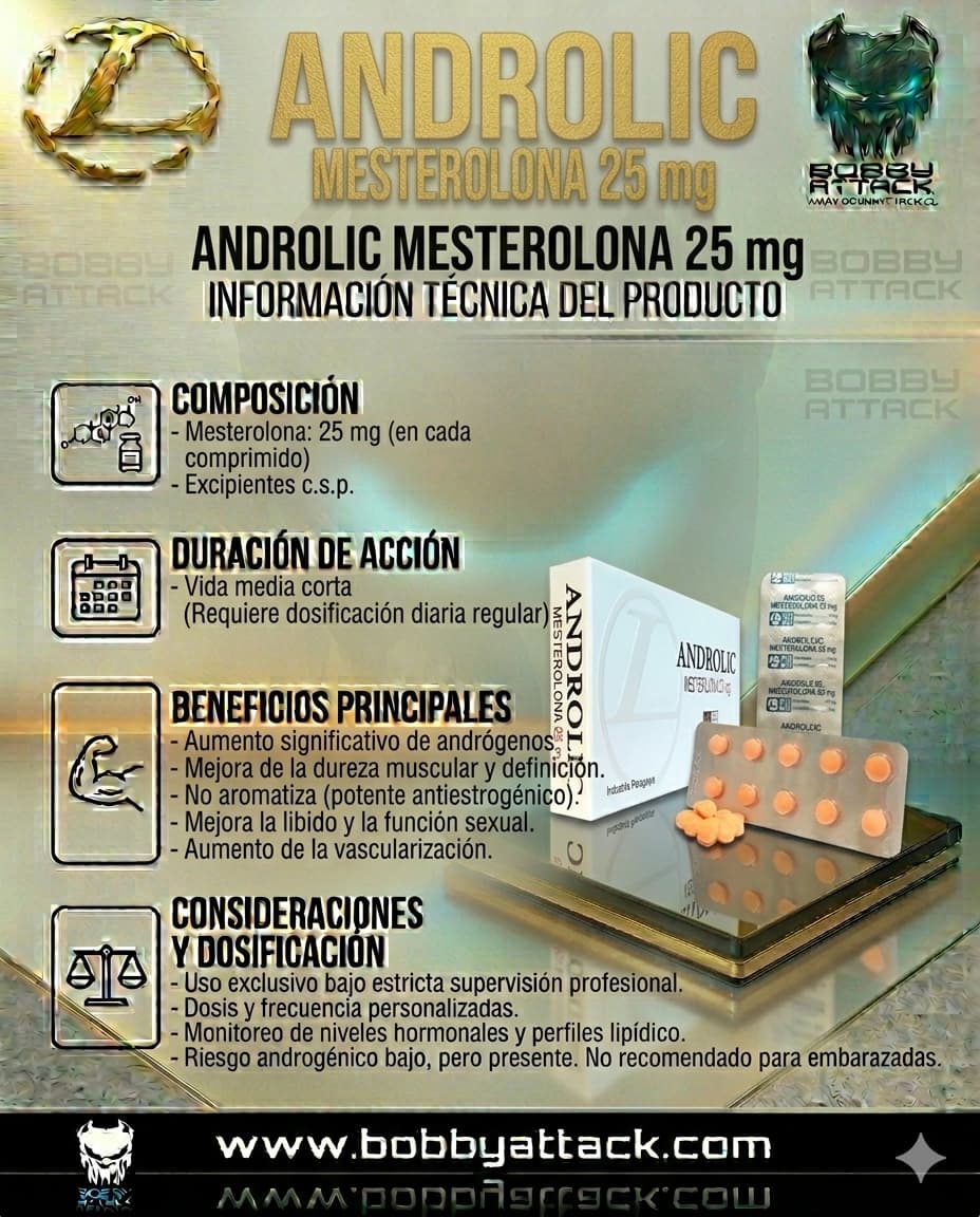 Proviron Androlic 25mg Landerlan - Imagen 2