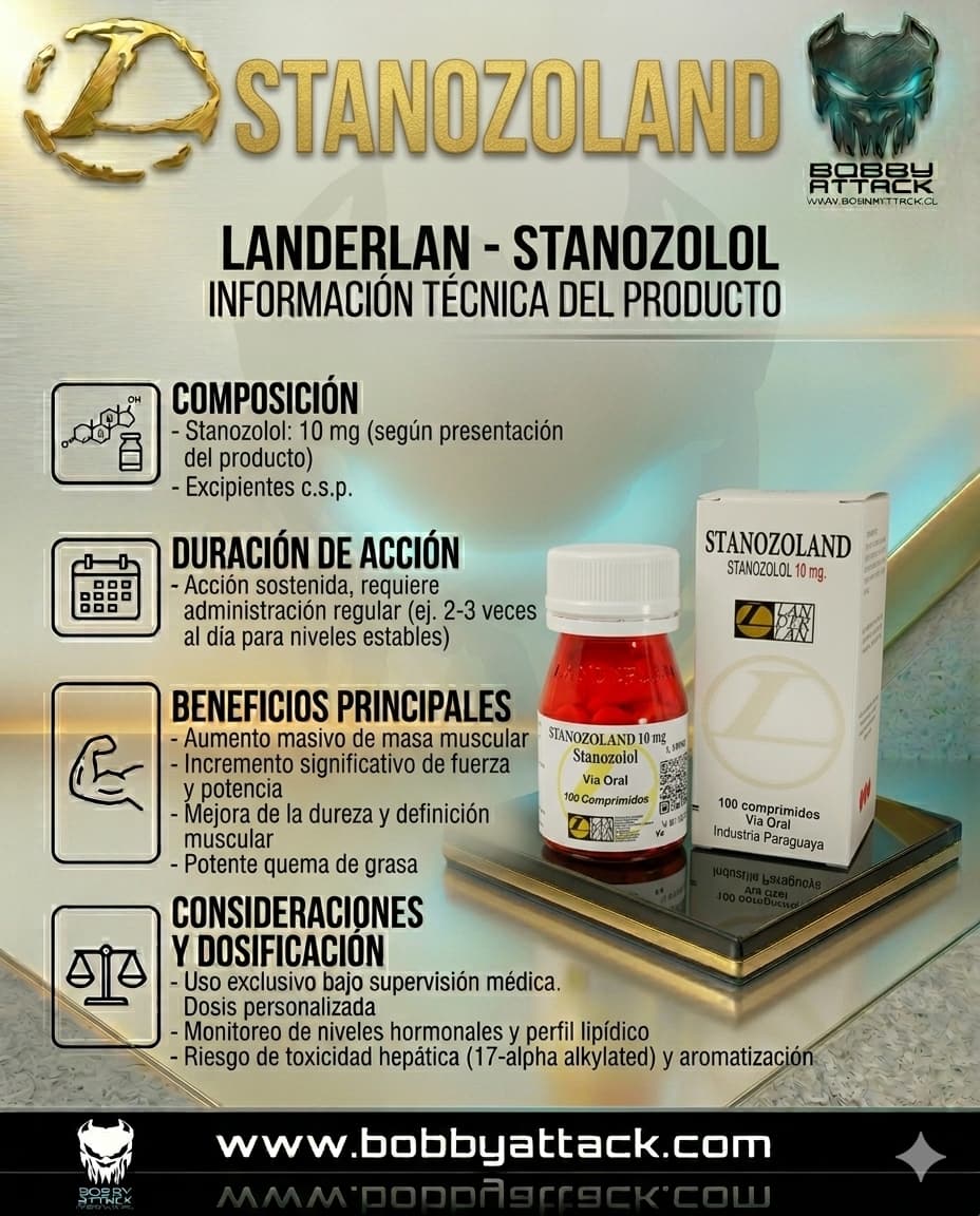 Estanozolol Landerlan 10mg 100 Comprimidos - Imagen 2