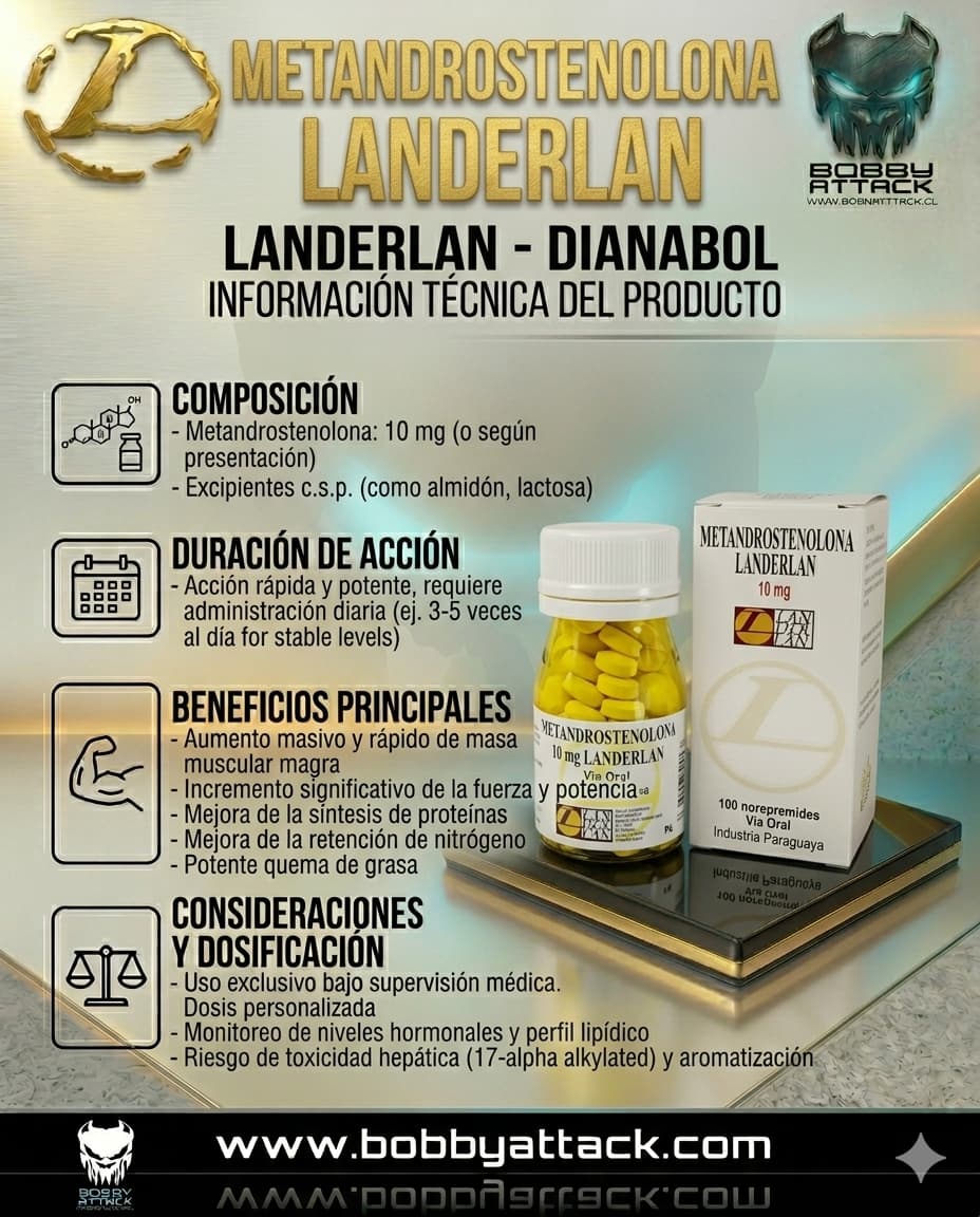 Dianabol Metandrostenolona Landerlan 10mg - Imagen 2
