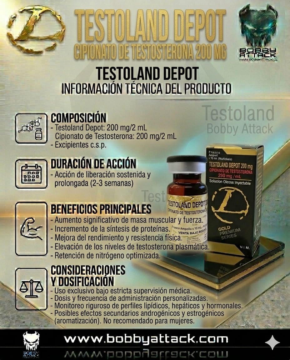 Testosterona Cipionato 200mg Landerlan - Imagen 2