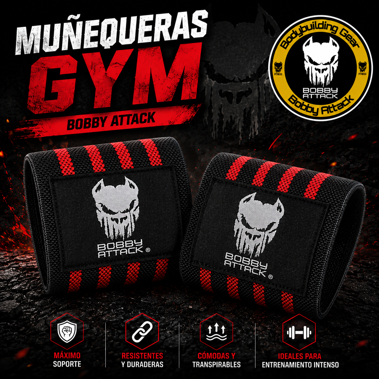 muñequeras gym