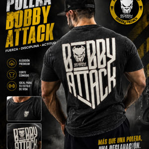 Polera Acid Wash Hombre Bobby Attack